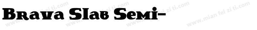 Brava Slab Semi字体转换